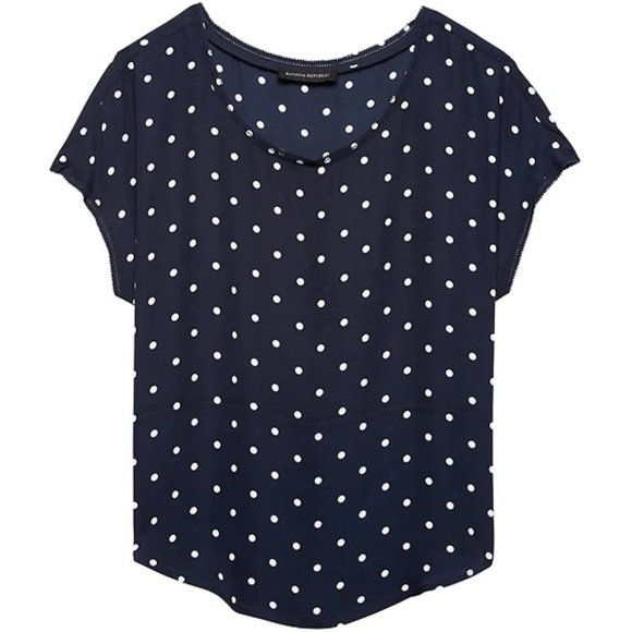 Banana Republic Tops - NWT Banana Republic Picot-Trim Top, Size Small